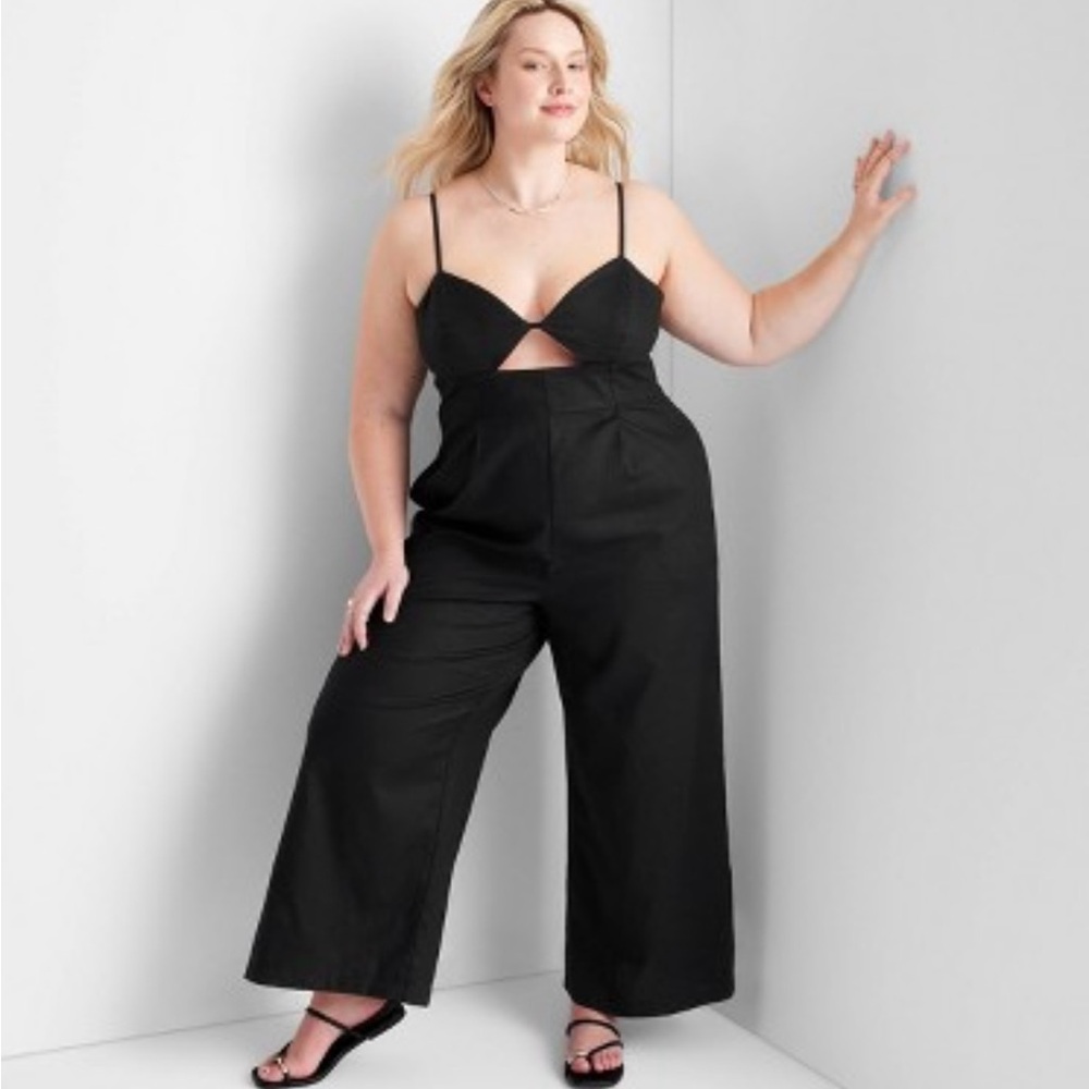Future Collective Jenny K Lopez Strappy Cut-Out Wide Leg Jumpsuit 16